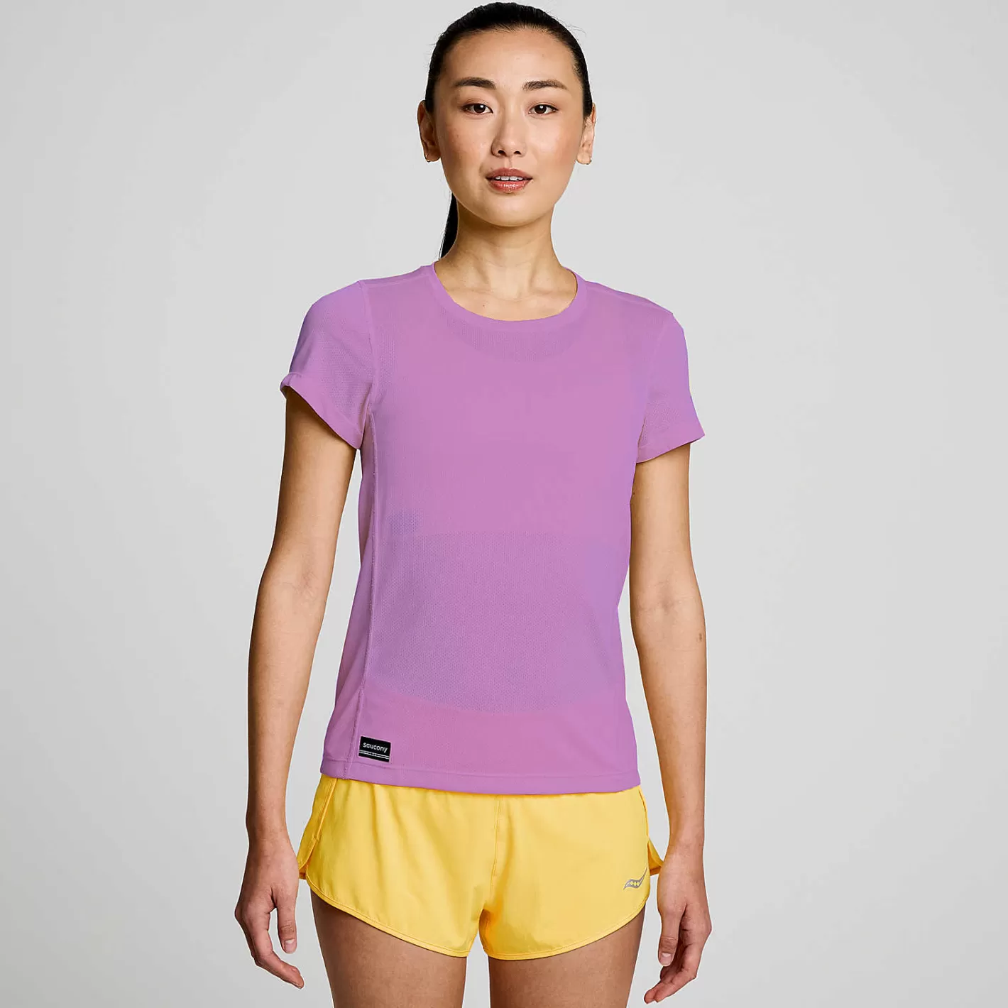 Damen Stopwatch Short Sleeve>Saucony Clearance